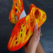 Load image into Gallery viewer, Plus Size Same Earrings for Couple Tie-Dye Beach Sandals (SL8354)
