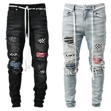 Load image into Gallery viewer, Wholesale high-end slim hole Leggings new men&#39;s jeans（ML8074）
