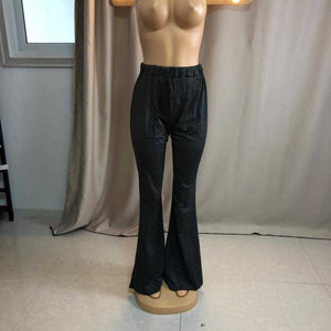 Wholesale women's sexy mop bell-bottom pants (CL8133)