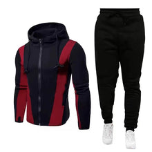 Load image into Gallery viewer, Wholesale leisure hooded slim fleece suit 2PC（ML8112）
