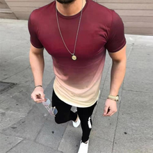 Load image into Gallery viewer, Wholesale men&#39;s gradient color stretch T-shirt（ML8049）
