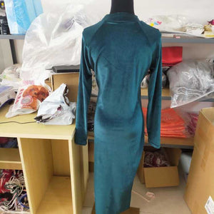 Wholesale women's suede dresses(CL8336)