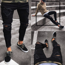 Load image into Gallery viewer, Wholesale Street men&#39;s jeans black street stretch pants（ML8094）
