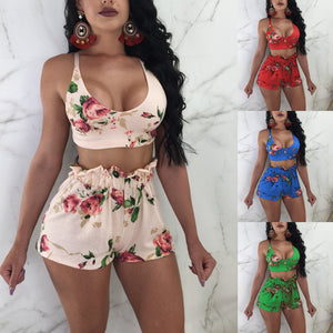 Sexy Flowers Printed Swimsuit （CL10316）