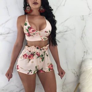 Sexy Flowers Printed Swimsuit （CL10316）