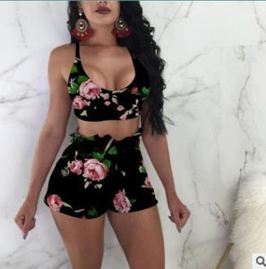 Sexy Flowers Printed Swimsuit （CL10316）