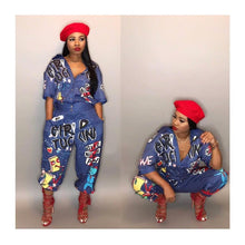 Load image into Gallery viewer, Wholesale Casual Print Graffiti Jumpsuit(CL9816)
