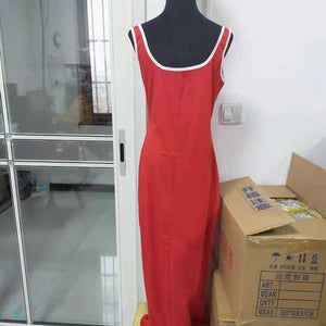 Wholesale women sexy pure color halter dress（CL8588)