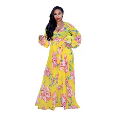 Load image into Gallery viewer, Wholesale chiffon print dress for women S-5XL（CL9100)
