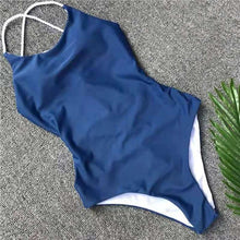 Load image into Gallery viewer, Wholesale women&#39;s sexy solid color one-piece swimsuit（CL8644）
