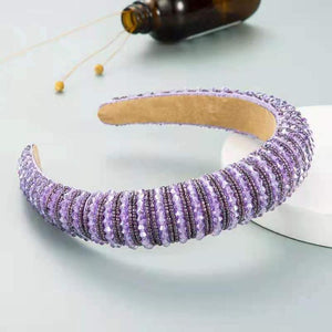 Wholesale women's fashion wide brim crystal headband（A0066）