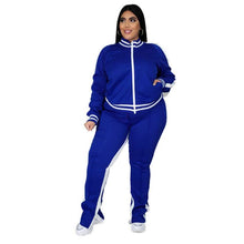Load image into Gallery viewer, Wholesale women&#39;s plus size contrast color sports suit（CL8321）
