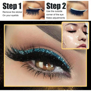 Shiny eyeliner false eyelash eye makeup(A0103)