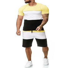 Load image into Gallery viewer, Wholesale men&#39;s sports and leisure color matching suits 2PC(ML8068)
