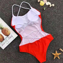 Load image into Gallery viewer, Wholesale women&#39;s sexy solid color one-piece swimsuit（CL8644）
