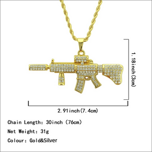 Wholesale AK47 submachine gun Pendant Necklace accessories（A0121）
