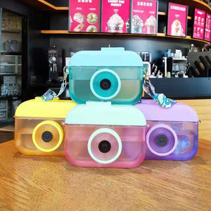 Wholesale cute camera strap juice cup（A0098）