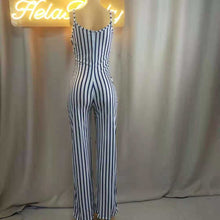 Load image into Gallery viewer, Wholesale women&#39;s striped suspender Jumpsuit（CL8882）
