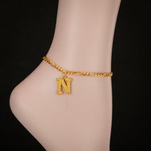 Load image into Gallery viewer, 26 styles Wholesale letter anklets(A0012)
