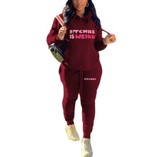 Load image into Gallery viewer, Letter Printed Hoodie Two-Piece Set（CL10895）
