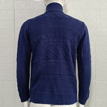 Load image into Gallery viewer, Men&#39;s Leather Ring Knitted Turtleneck Sweater (ML8233)
