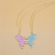 Load image into Gallery viewer, Good Friend Friendship Colorized Butterfly Necklace (A0169)
