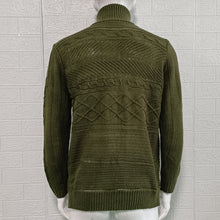 Load image into Gallery viewer, Men&#39;s Leather Ring Knitted Turtleneck Sweater (ML8233)
