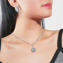 Load image into Gallery viewer, Bright Water Drop Zircon Rhinestone Necklace Eardrops Set (A0135)
