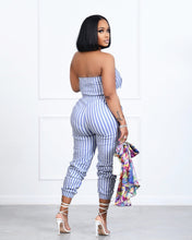 Load image into Gallery viewer, Striped Tube Top Jumpsuit （CL10281）
