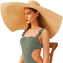 Load image into Gallery viewer, Super Large Brim Beach Vacation Sun Hat （A0133）
