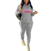 Load image into Gallery viewer, Letter Printed Hoodie Two-Piece Set（CL10895）
