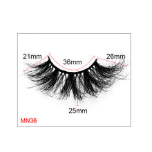 Load image into Gallery viewer, 8D 25mm Mink Eyelash 27mm Lengthened Thick False Eyelashes(EY8036)
