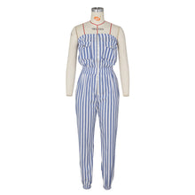 Load image into Gallery viewer, Striped Tube Top Jumpsuit （CL10281）
