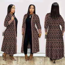 Load image into Gallery viewer, Printed Thickening Lip Leopard Print Nylon Long Coat（CL10981）
