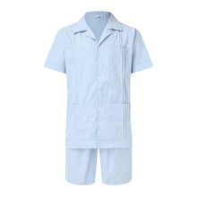 Load image into Gallery viewer, Linen Loose Short Sleeve Shorts Men&#39;s Suit (ML8243)
