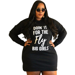 Wholesale letter print fashion casual large size women's wear (CL8773)