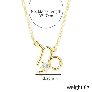 12 Constellation Design Necklace (A0170)