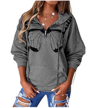 Load image into Gallery viewer, Casual Patchwork Printed Loose Hooded Sweater for Women (Cl10751)
