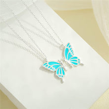 Load image into Gallery viewer, Good Friend Friendship Colorized Butterfly Necklace (A0169)
