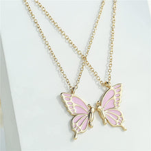 Load image into Gallery viewer, Good Friend Friendship Colorized Butterfly Necklace (A0169)
