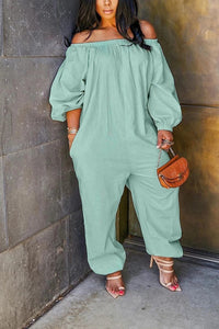 Women's Fashion Casual Solid Color Loose Jumpsuit(CL9995)