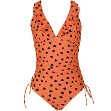 Load image into Gallery viewer, Flounced One-Piece Multi-Color Bikini with Side Rope (CL10087)
