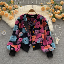 Load image into Gallery viewer, Three-dimensional temperament slim single-breasted cardigan jacket (CL10884)

