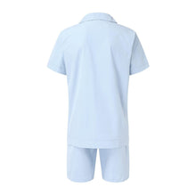 Load image into Gallery viewer, Linen Loose Short Sleeve Shorts Men&#39;s Suit (ML8243)
