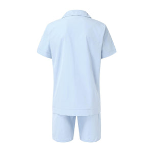 Linen Loose Short Sleeve Shorts Men's Suit (ML8243)