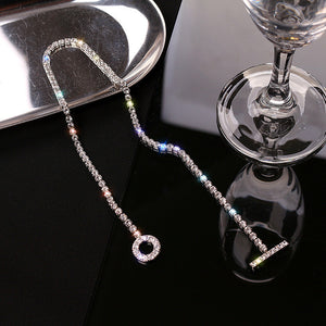 Diamond OT Buckle Claw Chain Necklace Female Special-Interest Design High Sense Necklace (A0168)