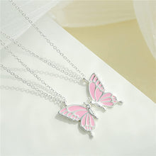 Load image into Gallery viewer, Good Friend Friendship Colorized Butterfly Necklace (A0169)
