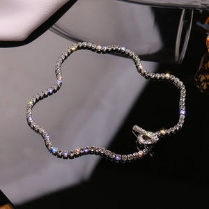 Diamond OT Buckle Claw Chain Necklace Female Special-Interest Design High Sense Necklace (A0168)