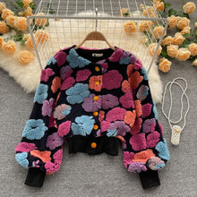 Load image into Gallery viewer, Three-dimensional temperament slim single-breasted cardigan jacket (CL10884)
