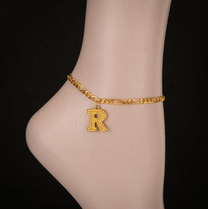 26 styles Wholesale letter anklets(A0012)